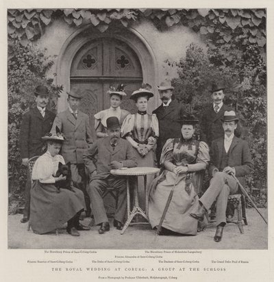 Kuninkaalliset häät Coburgissa, ryhmä Schlossissa tekijältä English Photographer