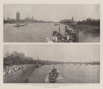 Hiljainen Thames, laiminlyöty moottoritie tekijältä English Photographer