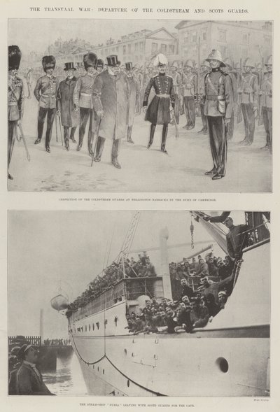 Transvaalin sota, Coldstreamin ja Scots Guardsin lähtö tekijältä English Photographer