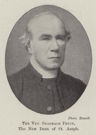 Kunnianarvoisa Shadrach Pryce, St Asafin uusi dekaani tekijältä English Photographer