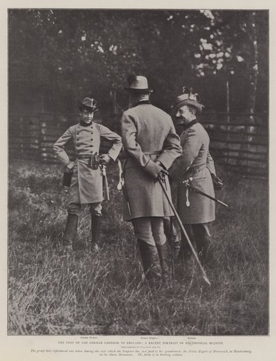 Saksan keisarin vierailu Englannissa, äskettäinen muotokuva Hänen keisarillisen majesteettinsa tekijältä English Photographer