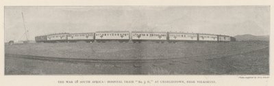 Etelä-Afrikan sota, sairaalajuna nro 3 H Charlestownissa, lähellä Volksrustia tekijältä English Photographer