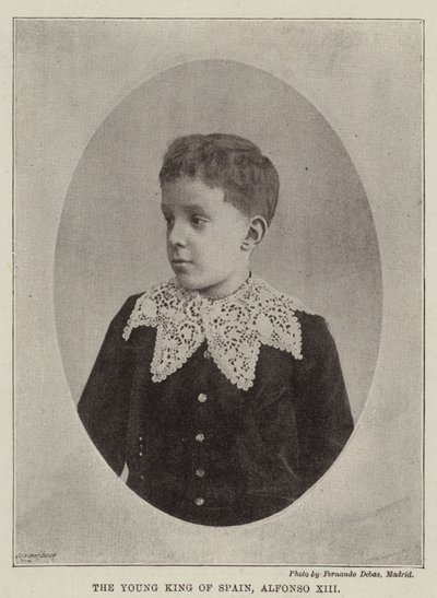 Espanjan nuori kuningas Alfonso XIII tekijältä English Photographer