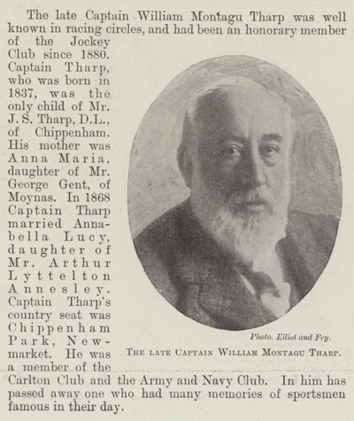 Edesmennyt kapteeni William Montagu Tharp tekijältä English Photographer