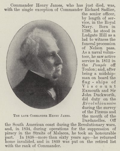 Edesmennyt komentaja Henry James tekijältä English Photographer