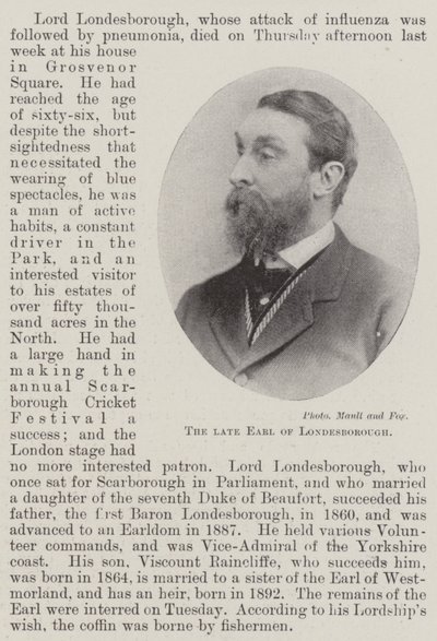 Edesmennyt Earl of Londesborough tekijältä English Photographer