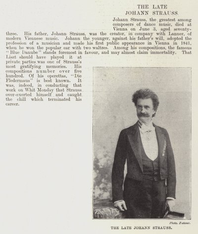 Edesmennyt Johann Strauss tekijältä English Photographer