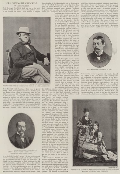 Edesmennyt Lord Randolph Churchill tekijältä English Photographer