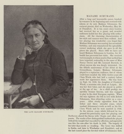 Edesmennyt rouva Schumann tekijältä English Photographer