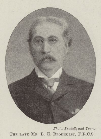 Edesmennyt herra B E Brodhurst, FRCS tekijältä English Photographer