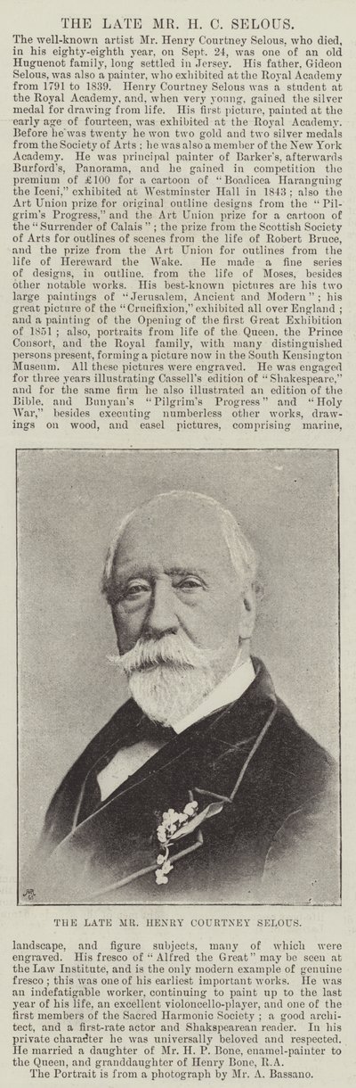 Edesmennyt Henry Courtney Selous tekijältä English Photographer