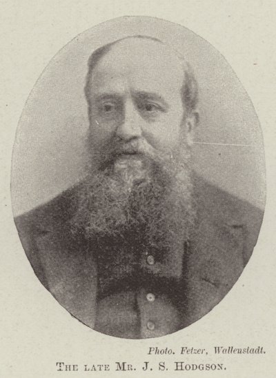 Edesmennyt herra J S Hodgson tekijältä English Photographer