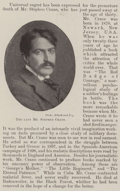Edesmennyt Stephen Crane tekijältä English Photographer