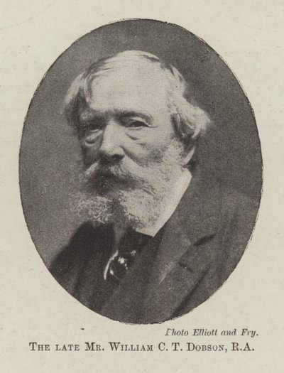Edesmennyt herra William C T Dobson, RA tekijältä English Photographer