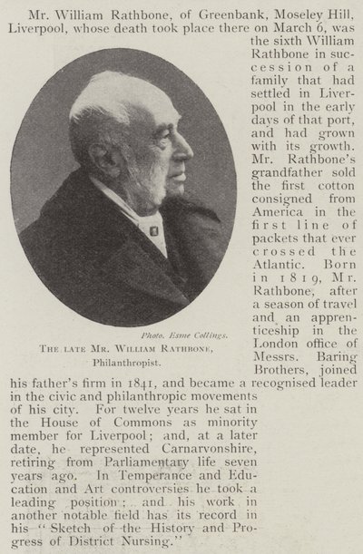 Edesmennyt herra William Rathbone, filantrooppi tekijältä English Photographer