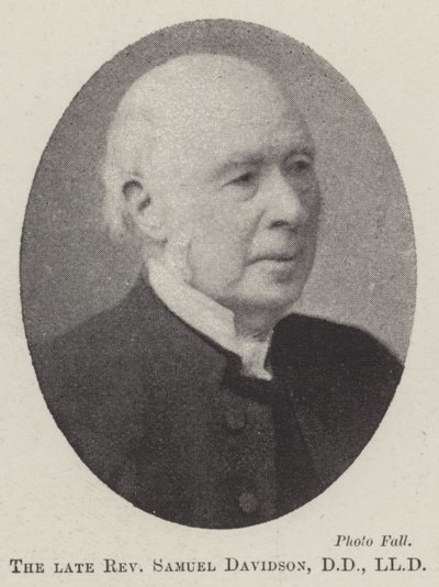 Edesmennyt pastori Samuel Davidson, DD, LLD tekijältä English Photographer