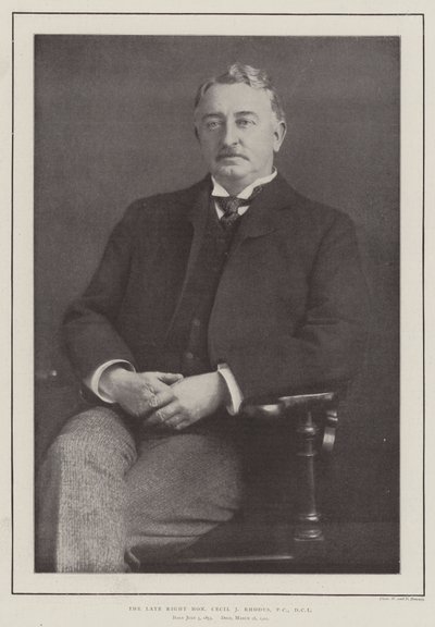 Edesmennyt Right Honorable Cecil J Rhodes, PC, DCL tekijältä English Photographer