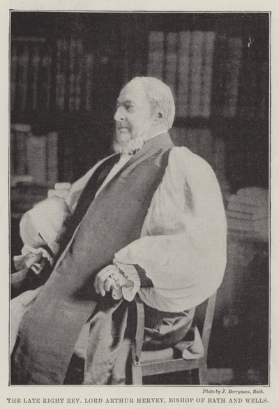 Edesmennyt oikea pastori Lord Arthur Hervey, Bath and Wellsin piispa tekijältä English Photographer