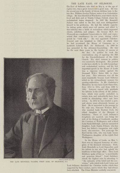 Edesmennyt Roundell Palmer, Selbornen ensimmäinen jali, PC tekijältä English Photographer