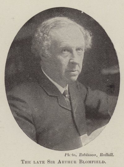 Edesmennyt Sir Arthur Blomfield tekijältä English Photographer