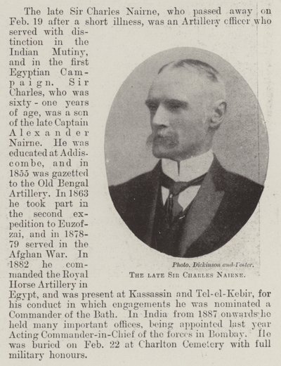 Edesmennyt Sir Charles Nairne tekijältä English Photographer
