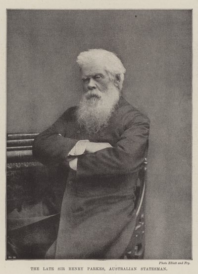 Edesmennyt Sir Henry Parkes, Australian valtiomies tekijältä English Photographer