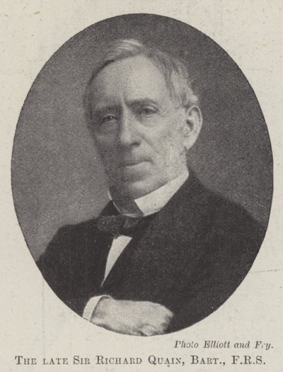 Edesmennyt Sir Richard Quain, Baronet, FRS tekijältä English Photographer
