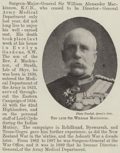 Edesmennyt Sir William Mackinnon tekijältä English Photographer