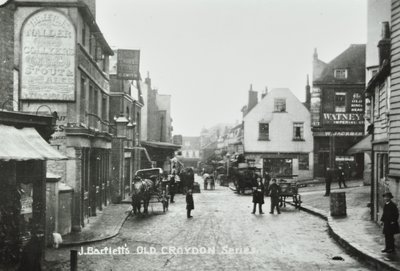 Three Tuns Old Kings Head, Surrey Street, Croydon: yleiskuva, 1885 tekijältä English Photographer