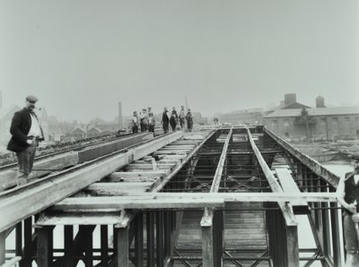 Vauxhallin silta: purku, 1898 tekijältä English Photographer
