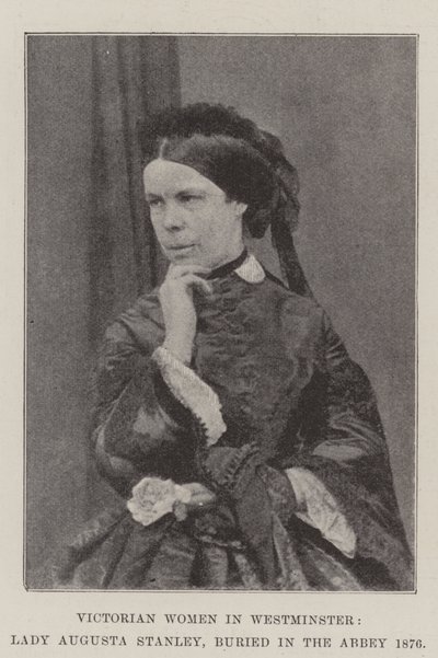 Viktoriaaniset naiset Westminsterissä, Lady Augusta Stanley, haudattu Abbeyyn 1876 tekijältä English Photographer