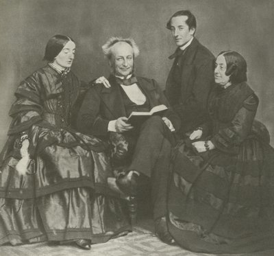 Viktoriaaninen perheryhmä, 1857 tekijältä English Photographer