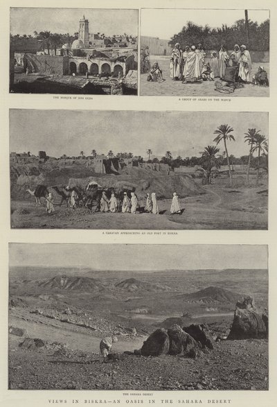 Näkymät Biskrassa, keidassa Saharan autiomaassa tekijältä English Photographer