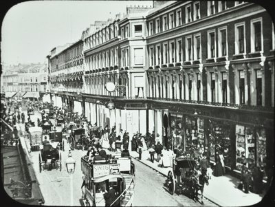 Whiteleys, Westbourne Grove, Westminster LB: katsot länteen, 1895 tekijältä English Photographer