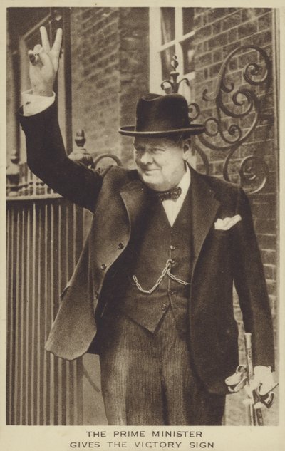 Winston Churchill (m/w kuva) tekijältä English Photographer