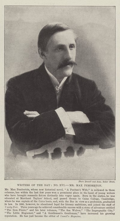 Päivän kirjoittajat, herra Max Pemberton tekijältä English Photographer