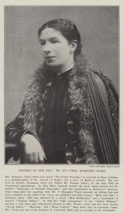Päivän kirjoittajat, rouva Humphry Ward tekijältä English Photographer