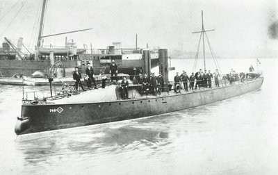 Yarrow and Company Shipbuilding Works, Isle of Dogs, torpedovene nro. 80, Lontoo, 1887 tekijältä English Photographer