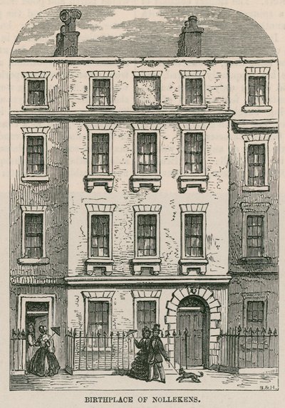 28 Dean Street, Soho, Lontoo, taiteilija Joseph Nollekensin syntymäpaikka tekijältä English School
