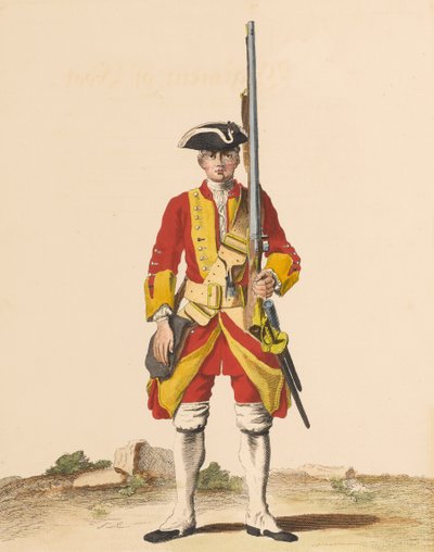 29. rykmentti jalka, 1742 noin tekijältä English School