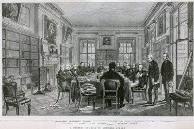 Kabinettineuvosto osoitteessa 10 Downing Street tekijältä English School