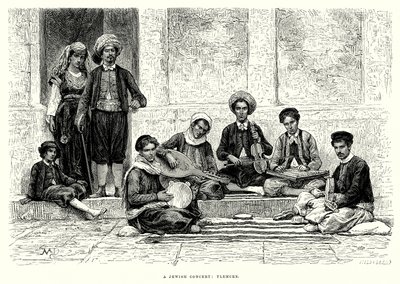 Juutalainen konsertti: Tlemcen (kaiverrus) tekijältä English School