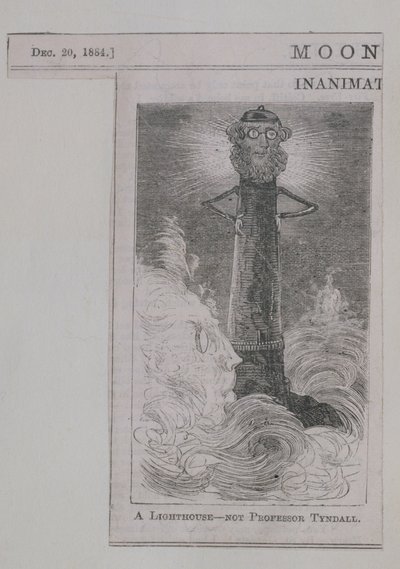 A Lighthouse - ei professori Tyndall, Moonshine, julkaistu 20. joulukuuta 1884 (puukaiverrus) tekijältä English School
