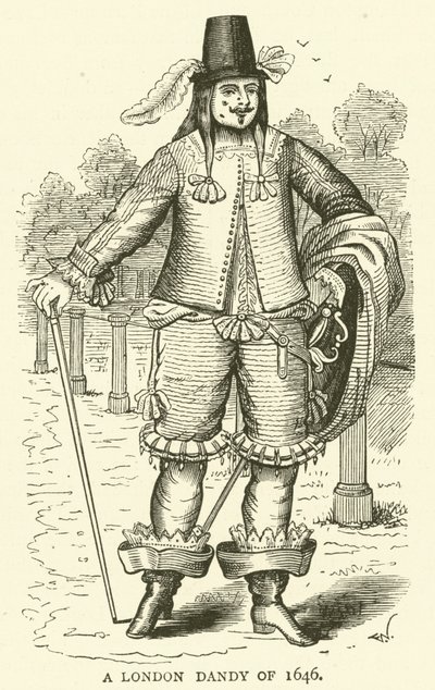 Lontoon Dandy vuodelta 1646 tekijältä English School