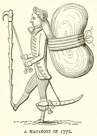 Makaroni vuonna 1772 tekijältä English School