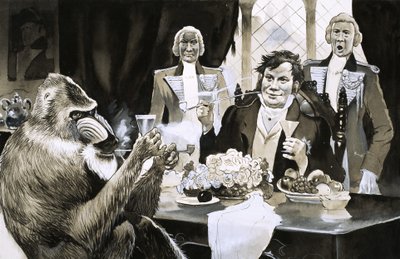 Mandrill-paviaani oli aikoinaan George IV:n kuninkaallinen vieras tekijältä English School