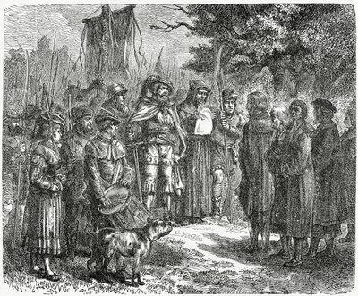 Ryöväriritari vaati kunniaa, 1882 tekijältä English School