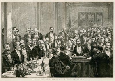 Savage Club Dinner, muotokuvaryhmä tekijältä English School