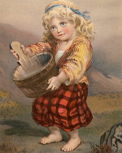 Scotch Lassie (väri litho) tekijältä English School