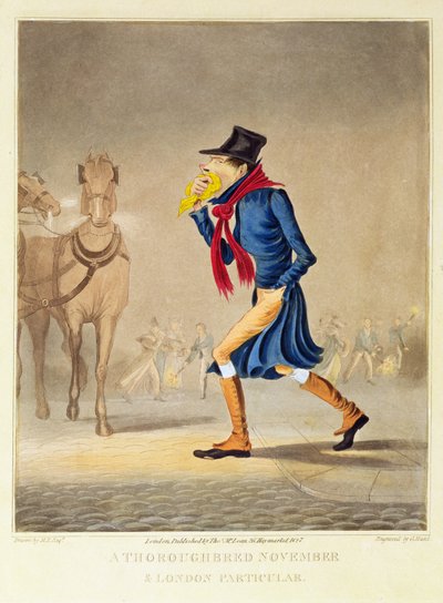 A Throroughbred November and London Particular, pubi. kirjoittanut T. McLean, 1827 tekijältä English School
